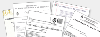 Certificato Anagrafe