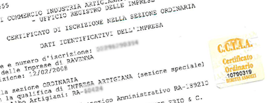 Esempio Certificato Camerale Ordinario